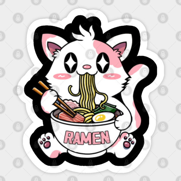 Get Wallpaper Kawaii Neko Ramen Cute Ramen Cat Japanese Noodle Funny Anime For Free