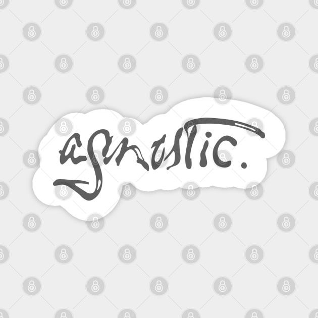 Agnostic Paint Script by Tai's Tees Magnet by TaizTeez