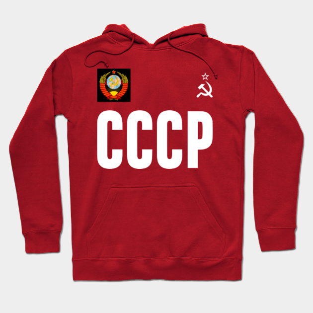 Retro USSR CCCP World Soccer Jersey, Vintage Soviet Union Russia Football -  Russia Soccer - Hoodie | TeePublic