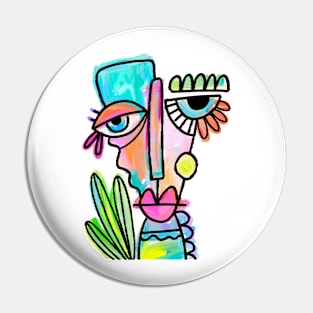 PAINTED FACE Pin