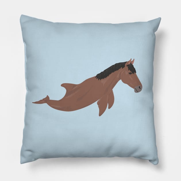 Seahorse Pillow by DoctorBillionaire