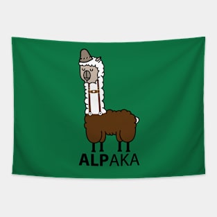 Funny alpaca llama Tapestry