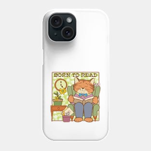 Born to Read Cat and Mice Phone Case