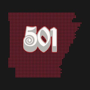 501 ARKANSAS AREA CODE SPOTS T-Shirt