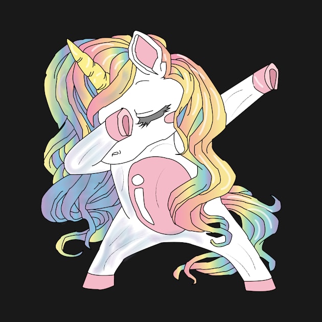 Dabbing unicorn gift by Shadowbyte91