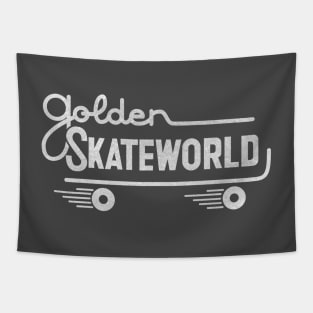 Golden Skateworld Tapestry