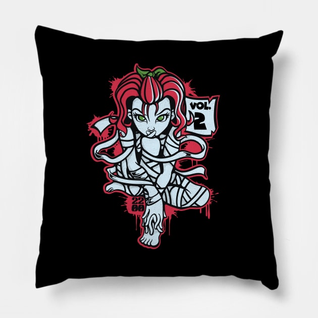 Pain Killer Girl Pillow by Pixeldsigns