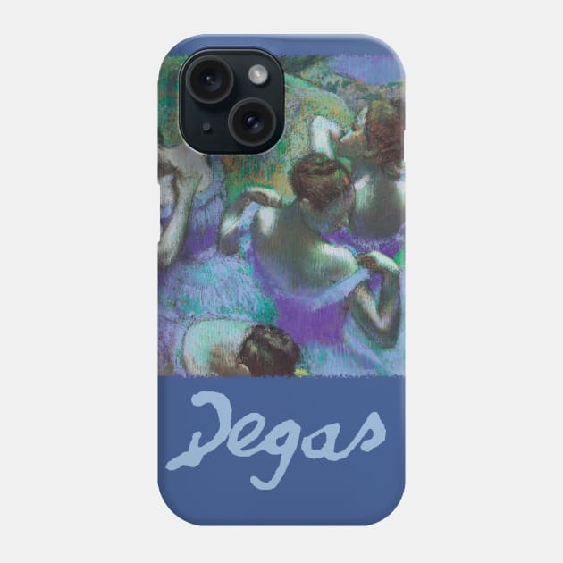 The Blue Dancers by Edgar Degas Phone Case by MasterpieceCafe