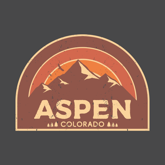 Vintage Aspen Colorado Mountain Design by dk08