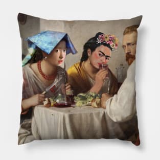 in an artist osteria Pillow