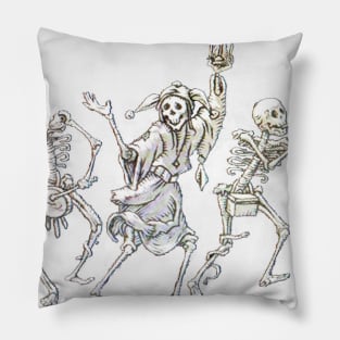 Skeletons Medieval Band Pillow