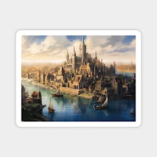 The City by the River Magnet