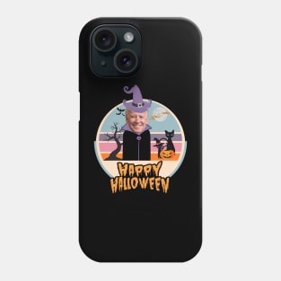 Funny Happy Halloween Joe Biden and cat Phone Case