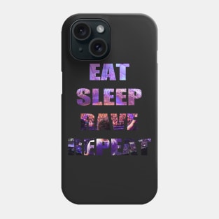 eat sleep rave repeat Phone Case