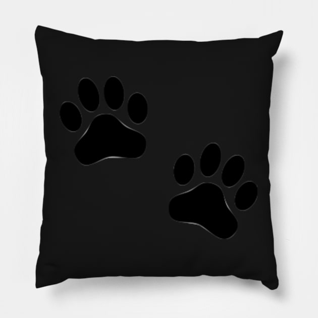 Dog paws Pillow by dreamtravel