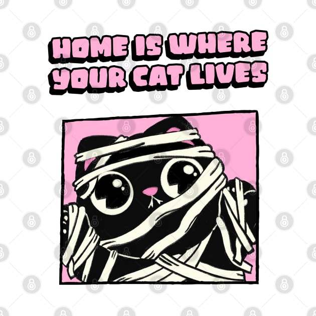 Home is where your cat lives by ArtsyStone