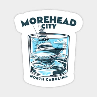 Morehead City, NC Marina Martini Magnet