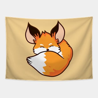 Sleeping Red Fox Tapestry