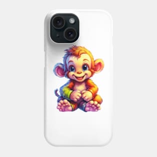 Rainbow Baby Monkey Phone Case