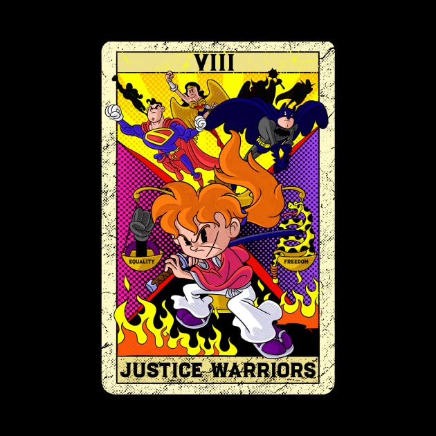 Social justice Warriors Tarot Card Kenshin SJW Old Cartoon by Juandamurai