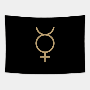 Mercury Solar System Symbol Tapestry