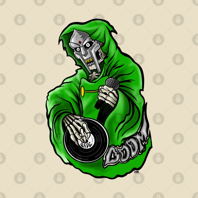 Grim Rapper MF DOOM - COLOR VERSION by TheDopestRobot