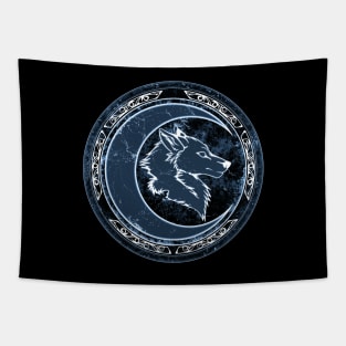 Wolf and Moon Tapestry