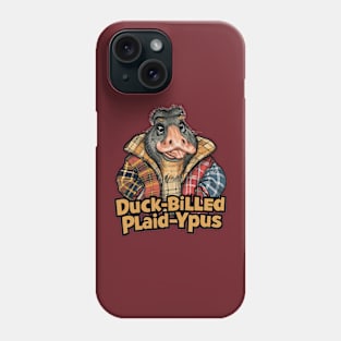 The Duck-billed Plaid-Ypus Phone Case