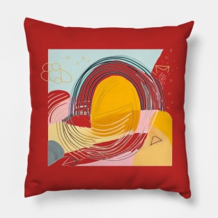 Sun shine abstract Pillow