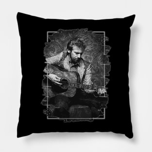 keith whitley \\ Brush Art Pillow