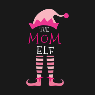 mom elf family matching christmas T-Shirt