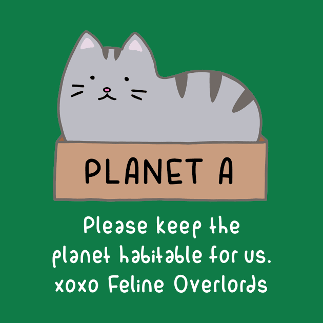 Gray Cat - Habitable Planet (Forest Green) by ImperfectLife