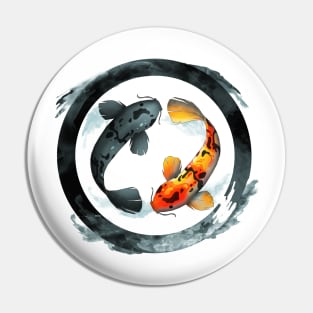 Ying Yang Koi Pin