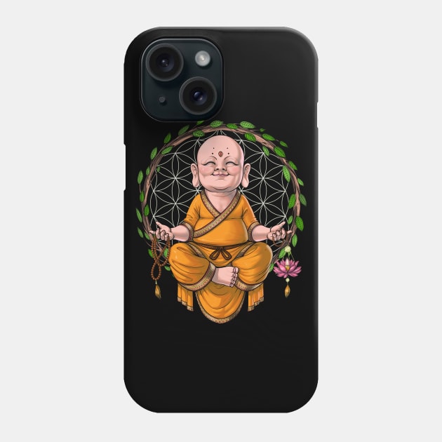 Baby Buddha Yoga Meditation Phone Case by underheaven