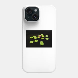 Lily Pads on Black Water Phone Case