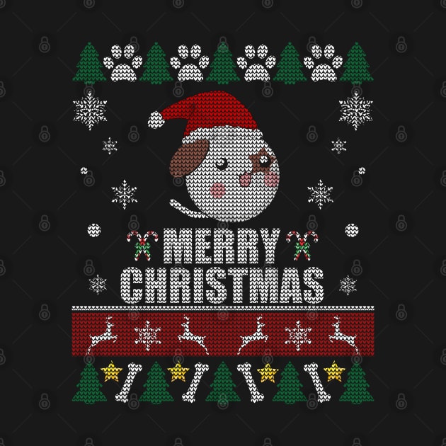 Anime Dog Ugly Christmas Sweater by Sleazoid