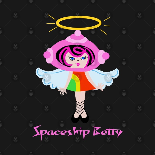 Spaceship Betty is an angel by Lynndarakos