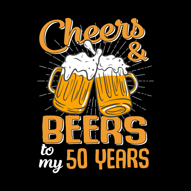 Cheers And Beers To My 50 Years 50th Birthday Funny Birthday Crew by Durhamw Mcraibx