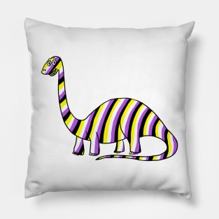 Non Binary Dinosaur Pillow