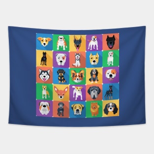 Seamless background with dogs Tapestry