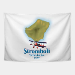 Stromboli Sicily map Tapestry