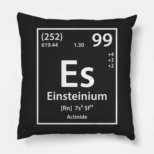 Einsteinium Element Pillow by cerebrands