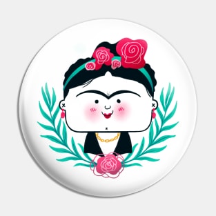 Cute and funny portrait of frida Pin