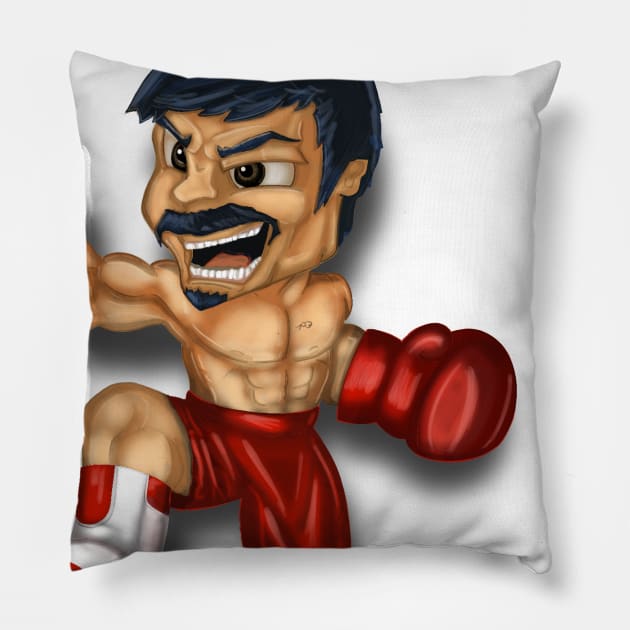 Super Smacquiao Bros. Pillow by maersky