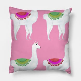 Acrylic fun llama pattern Pillow