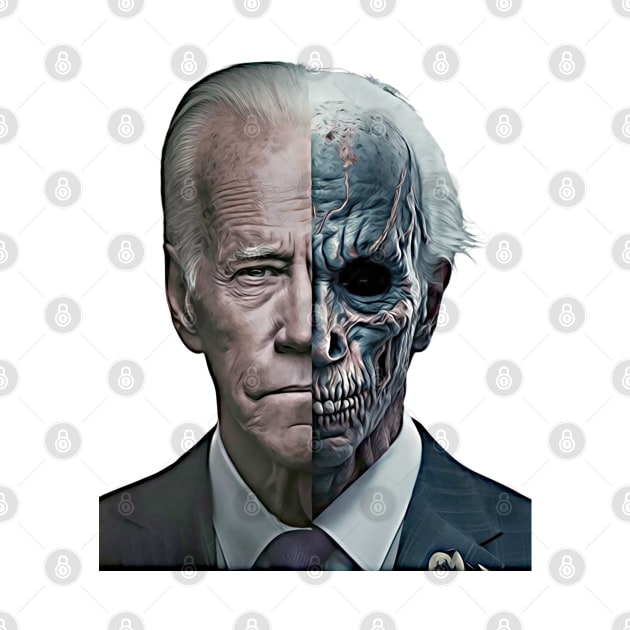 Two-Faced Politicians Presidential Election 2024 Joe Biden by Unboxed Mind of J.A.Y LLC 