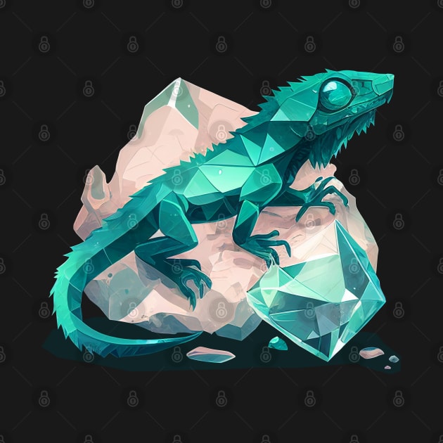 Green Crystal Lizard by Demons N' Thangs