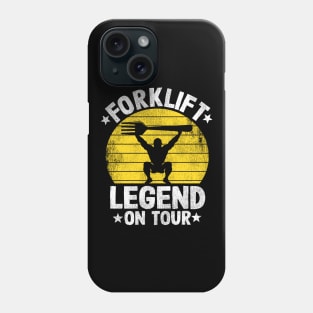 Forklift Legend On Tour Funny Forklift Operator Gift Phone Case