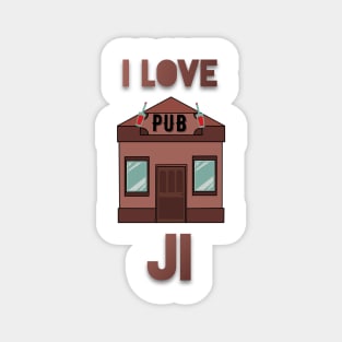 I love Pub Ji Magnet