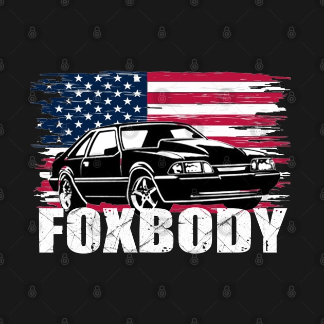 Mustang Foxbody American Fox body stang Muscle classic Car 5.0L by JayD World